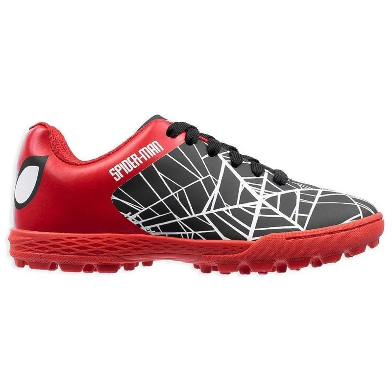 Chuteira Dray Society Marvel Homem Aranha Juvenil - Vermelho+Preto Cor:;Tamanho:28;Gênero:Masculino