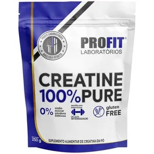 Creatina Monohidratada 100% Pura 250g Ganho de massa E força Refil Profit