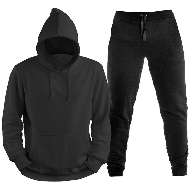 Conjunto Plus Size Blusão Moletom Canguru Com Capuz Liso