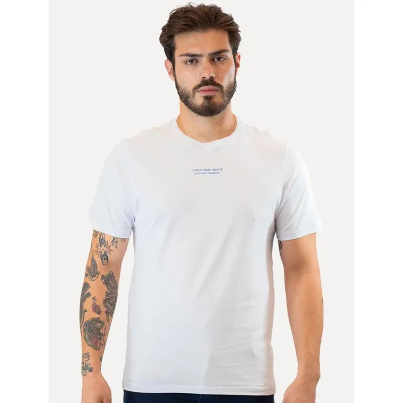 Camiseta Calvin Klein Jeans Micrologo Registered Masculina