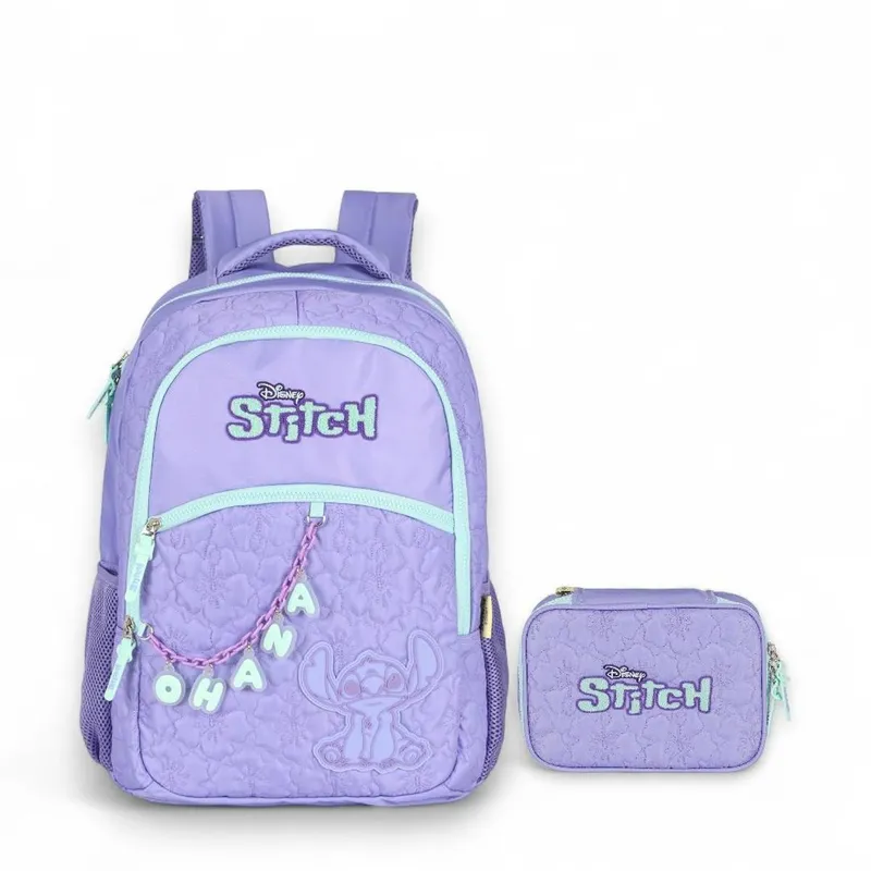 Kit Mochila De Costas Estojo Box Stitch Bordado
