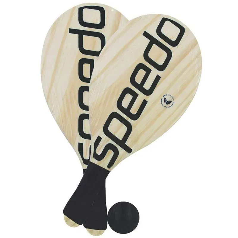 Kit Frescobol Speedo 2 Raquete e 1 Bola Preto - 978118