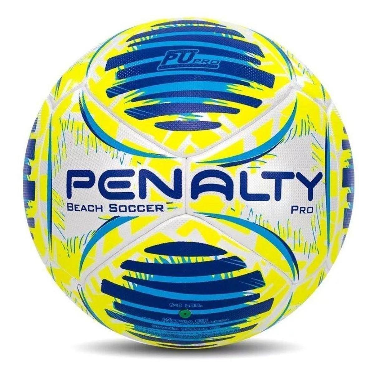 Bola de Futebol Penalty Beach Soccer PRO - Branca e amarelo