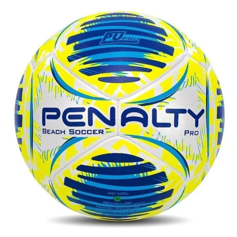 Bola de Futebol Penalty Beach Soccer PRO - Branca e amarelo