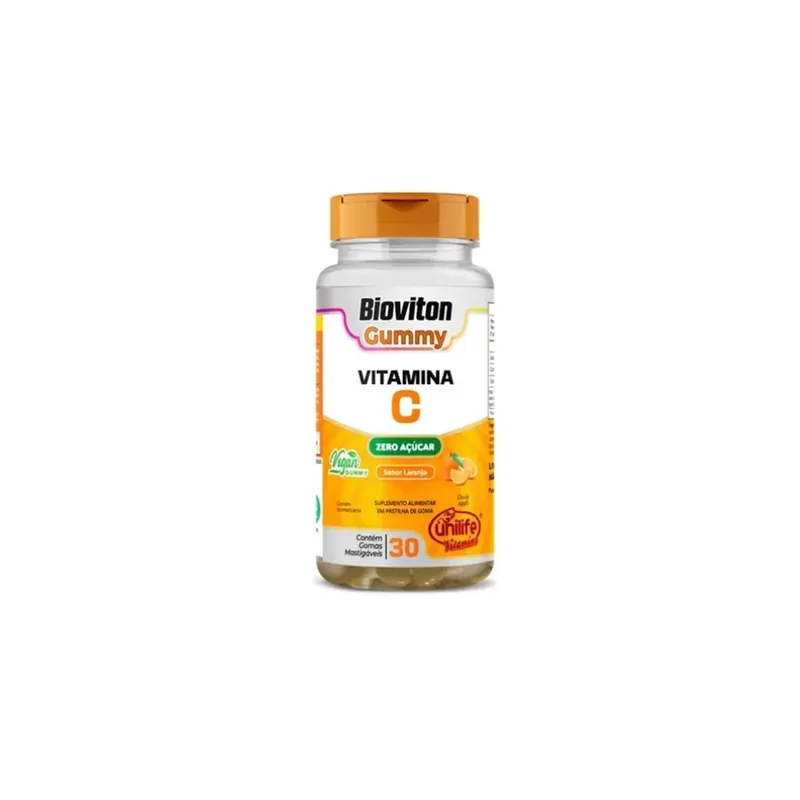 Bioviton Gummy Vitamina C Unilife 30 Gomas Sabor Laranja