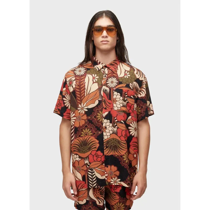 Camisa garden dark OSKLEN