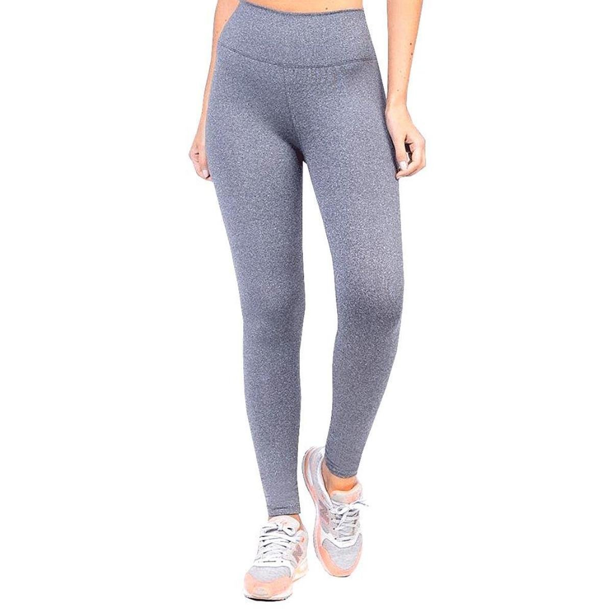 Calça Legging Academia Caminhada Feminina Lisa Sem Transparência Levanta Bubum Moda fitness