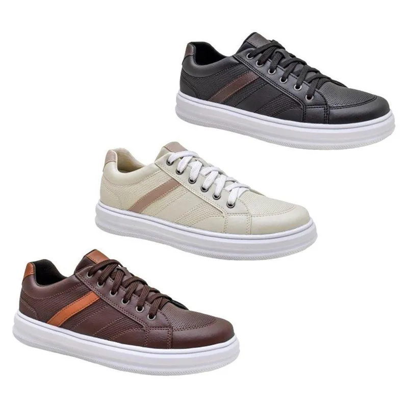 KIT 3 Pares - Tenis Casual Max Ideal Para o Dia a Dia