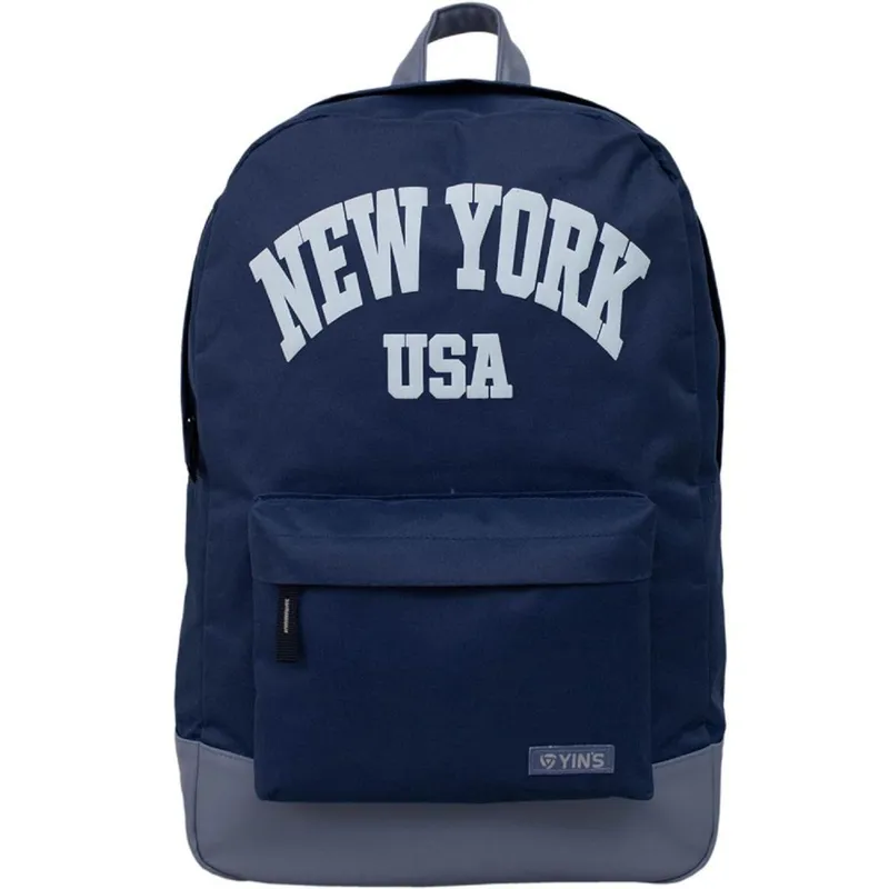 Mochila Casual Yins New York USA Em Poliéster + Poluretano - YS29398