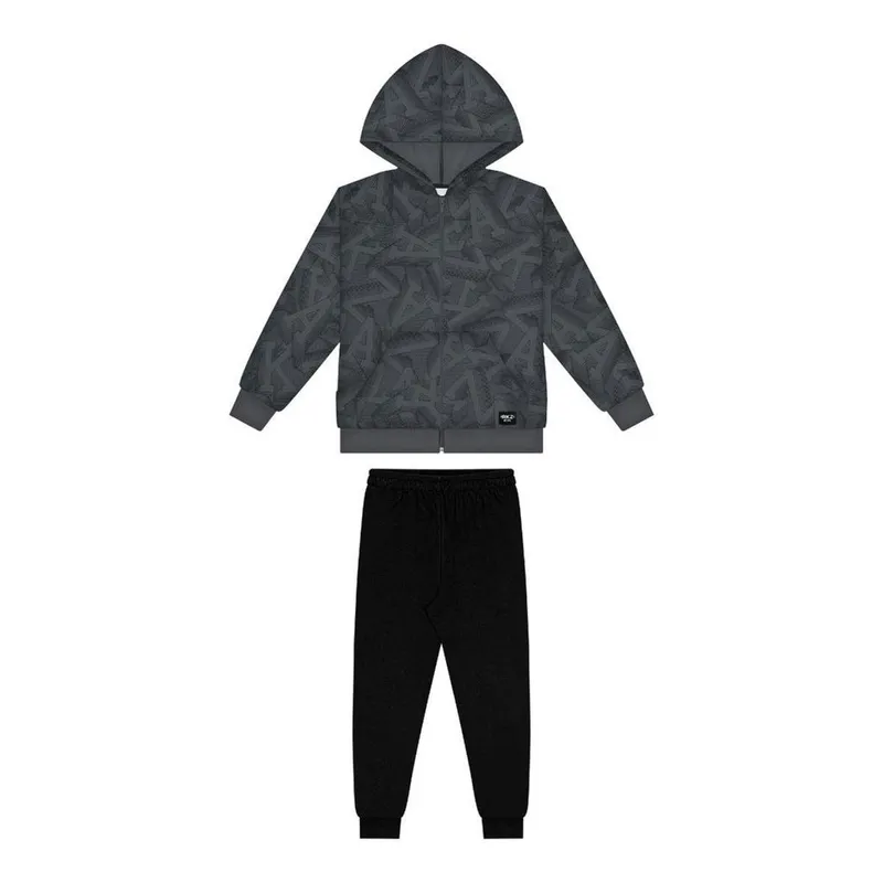 Conjunto Jaqueta e Calça Moletom Menino Alakazoo Ref. 19069 Cor:;Tamanho:10