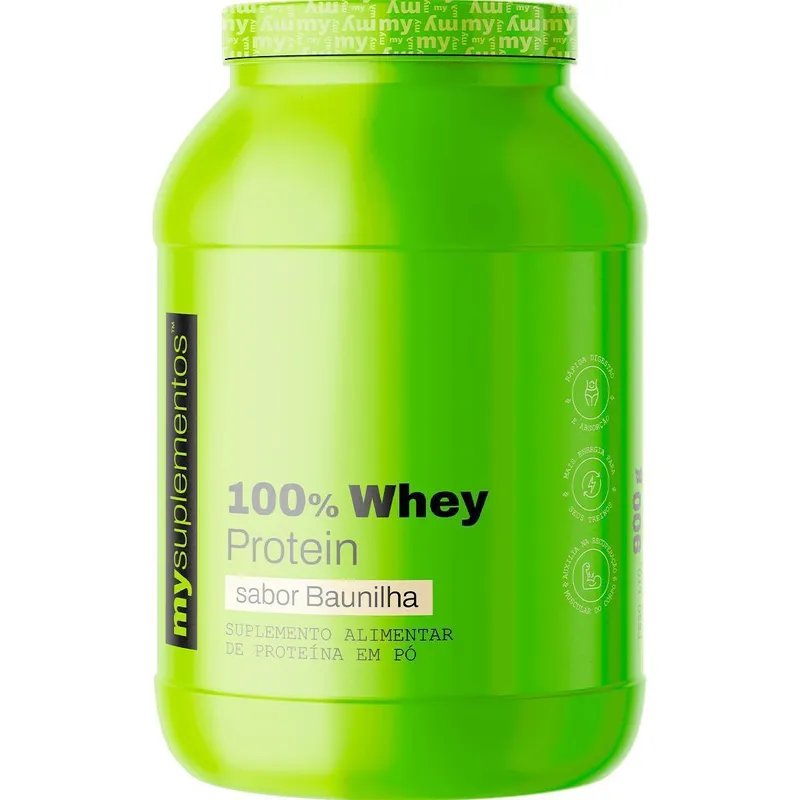 Whey Protein 100 Concentrado 900g – My Suplementos