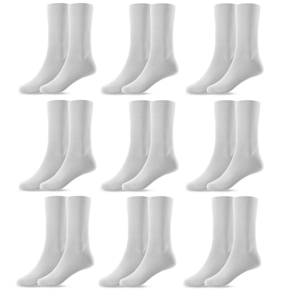 Kit 9 Pares de Meias Masculina Cano Alto 37/44