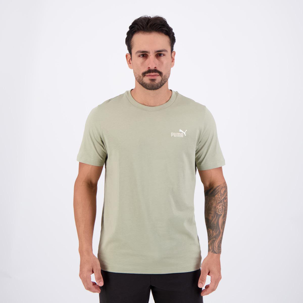 Camiseta Puma 2 Color Small No. 1 Logo Masculina
