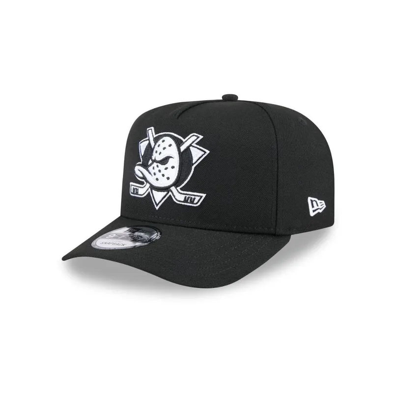 BONE NEW ERA 9FIFTY A-FRAME SNAPBACK ANAHEIM DUCKS NHL PRETO