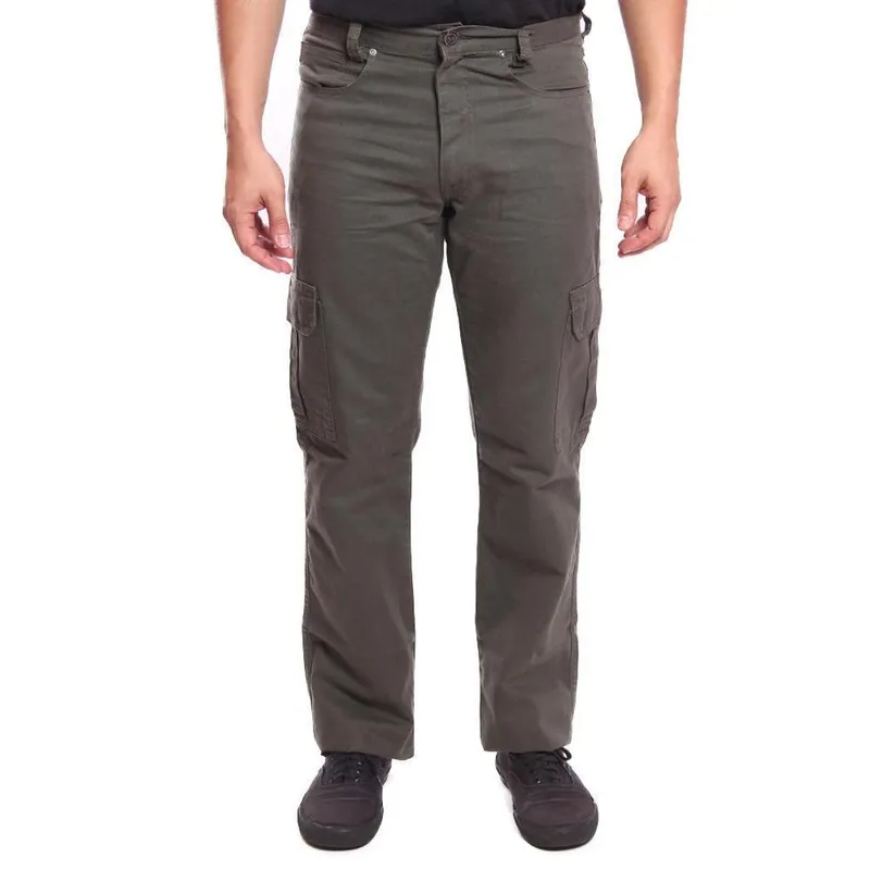 Calça de Sarja R7Jeans Masculina Modelo Cargo 100% Algodão
