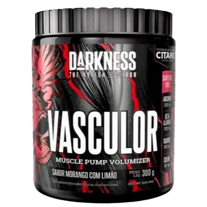 Vasculor Sem Cafeína 300g - Darkness Sabor:Morango Com Limão;Tamanho:único;Genero:Unisex