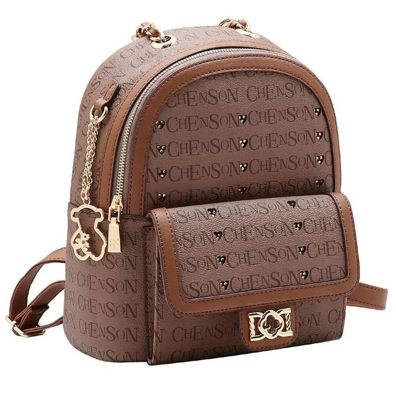 Mochila Feminina Chenson Cg85393 - Marrom Claro - U