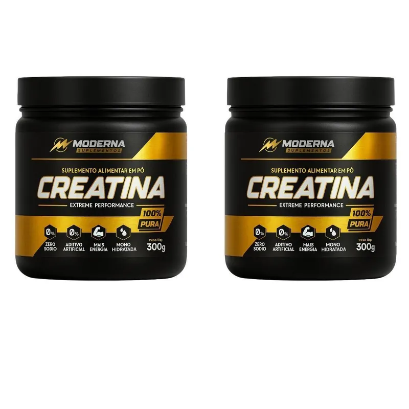 Kit Creatina 600g Moderna Suplementos Importada e Aprovada