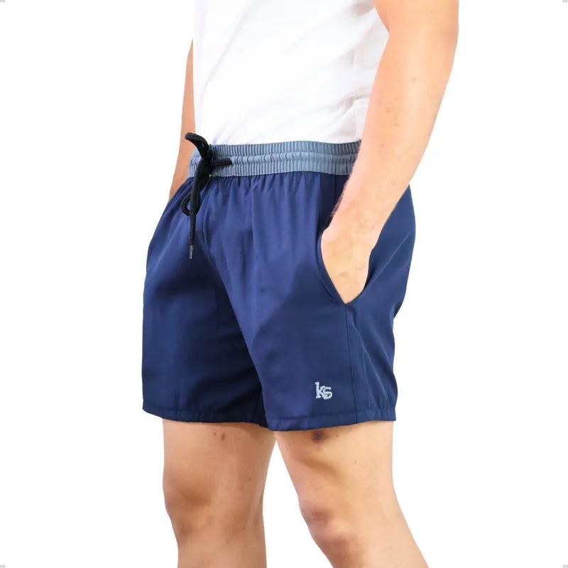 Short Masculino Bermuda Praia Tactel Elastano Treino Academia
