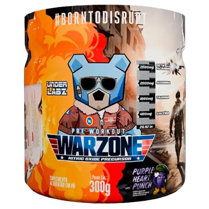 Pré-Treino Warzone Under Labz 300g Pump Matrix Suplemento