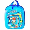 Mochila MaxToy Escolar Divertidamente Roleta Azul