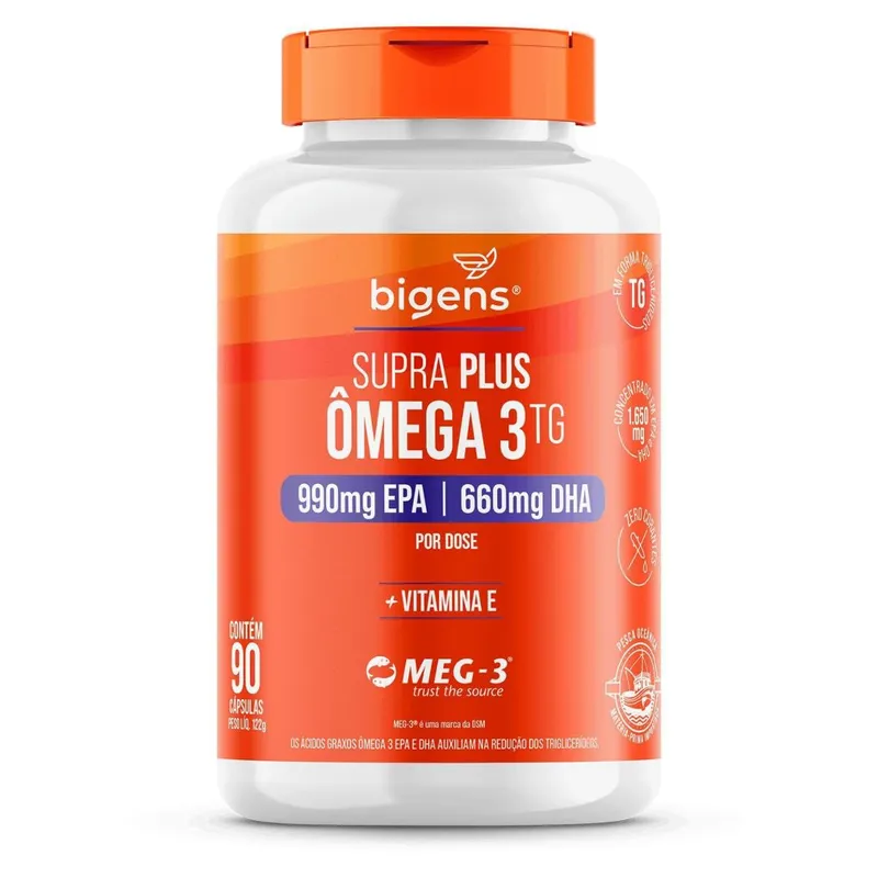 Ômega 3 TG Supra Plus EPA 990 mg | DHA 660 mg