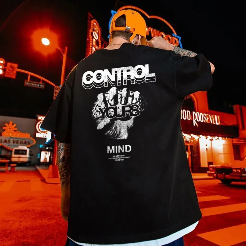 Camiseta Oversized Control, malha premium 100 algodão Estilo, conforto e qualidade