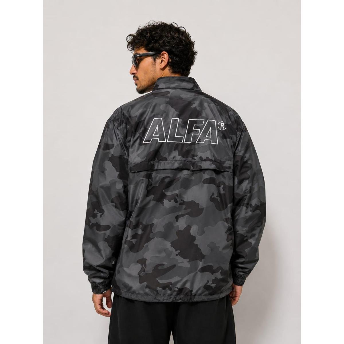 Jaqueta Corta Vento Alfa Camo Ledge