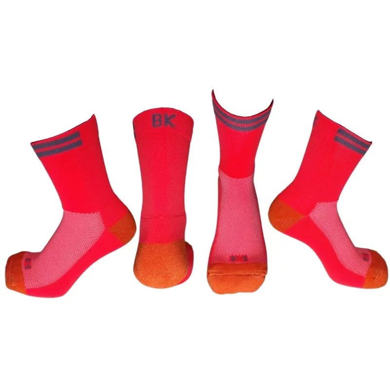 Meia de Ciclismo Cano Médio BK Neon Liso