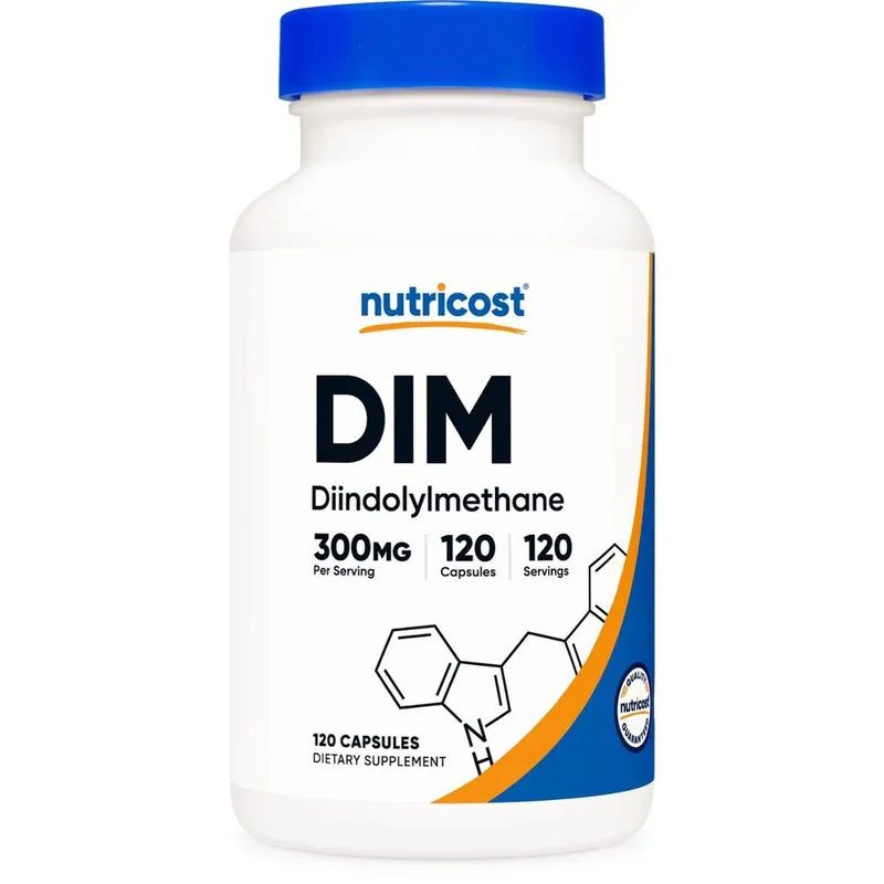 Suplemento Nutricost Dim (Diindolilmetano) 300 Mg 120 Cápsulas