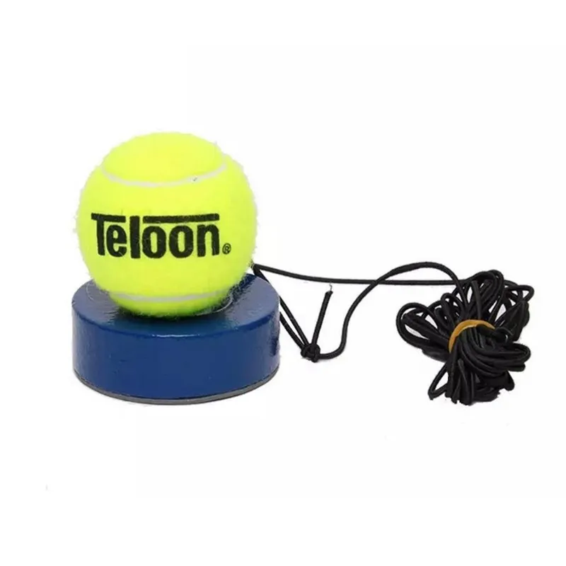 Kit Bola Com Elástico Para Treinamento De Tênis Com Base Teloon