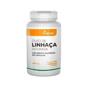 Óleo De Linhaça Dourada 60 Cápsulas Tiaraju