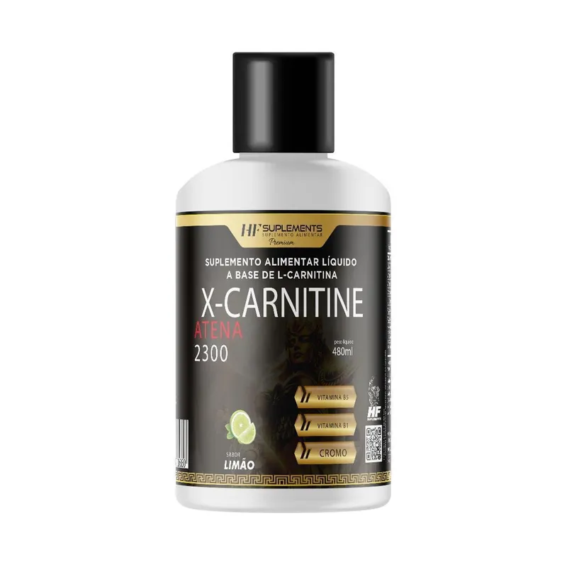 X-CARNITINE ATENA 2300 + CROMO 480ML LIMAO HF SUPLEMENTS