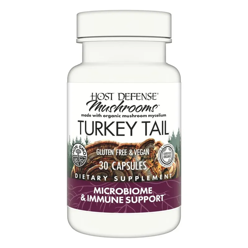 Suplemento Host Defense Turkey Tail 30 Cápsulas