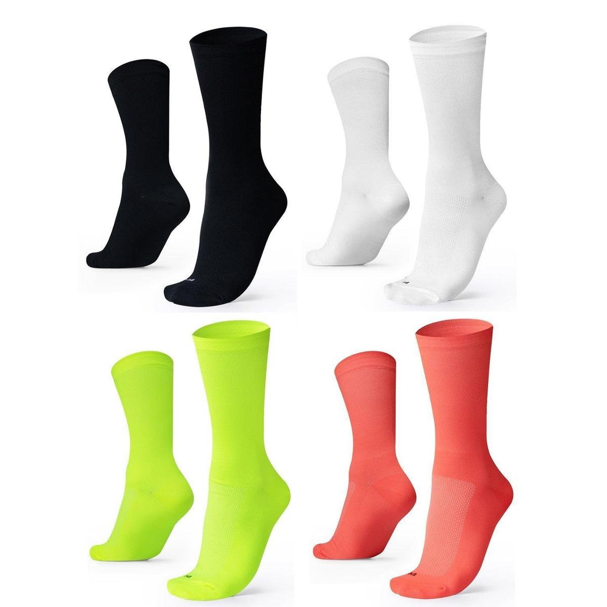 Kit 04 Pares Meia De Corrida Lisas B.V. COLORIDO 36-42