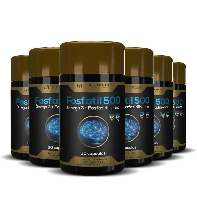 6X FOSFATIL 500 OMEGA 3 + FOSFATIDILSERINA 30CAPS HF
