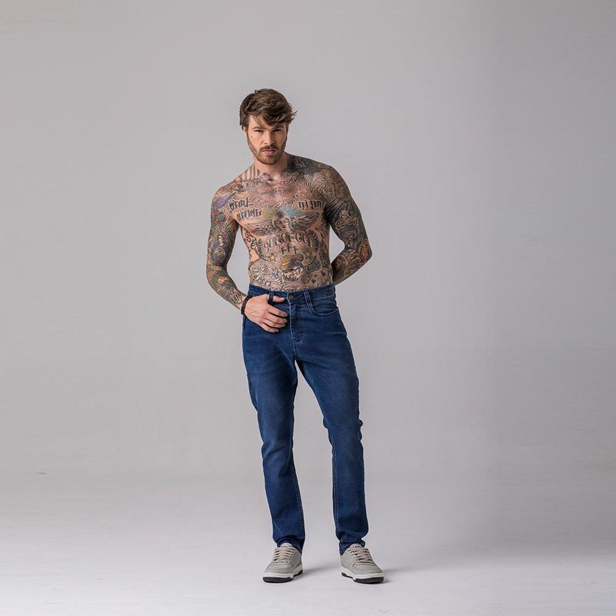 Calça Masculina Jeans Slim Rock e Soda Cor:;Tamanho:36;gênero:masculino