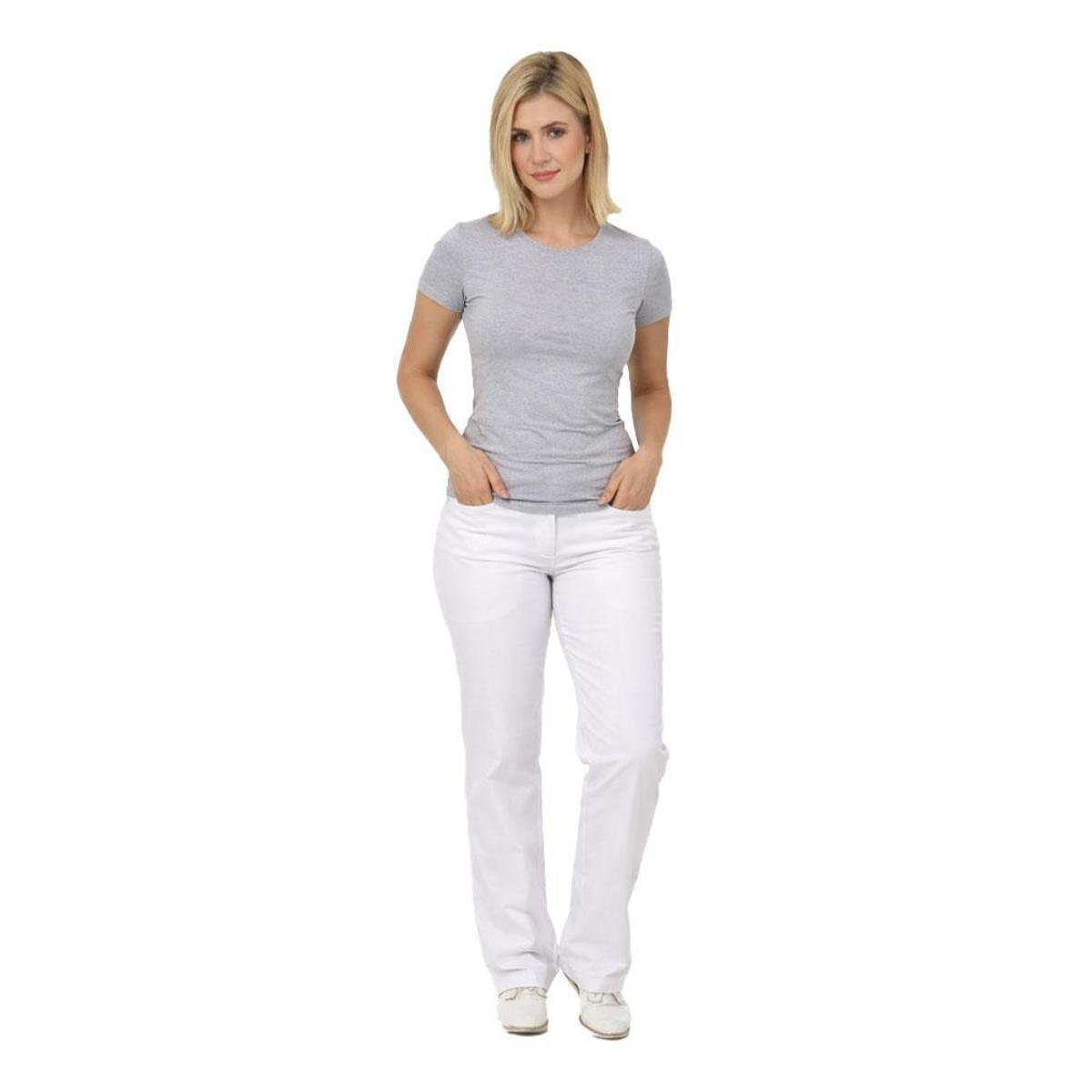 Calça Branca Feminina cós 1/2 Elástico
