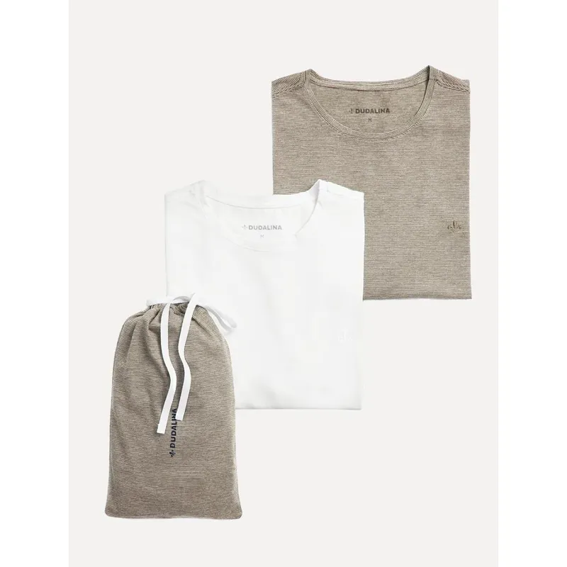 Kit 2 Camisetas Dudalina Malha Masculinas