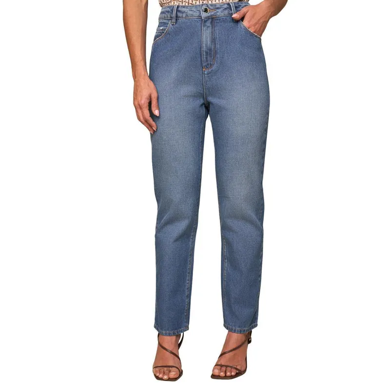 Calça Lado Avesso New Straight Mignon Feminina