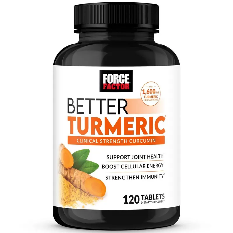 Suplemento Force Factor Bette de Cúrcuma 1600 mg