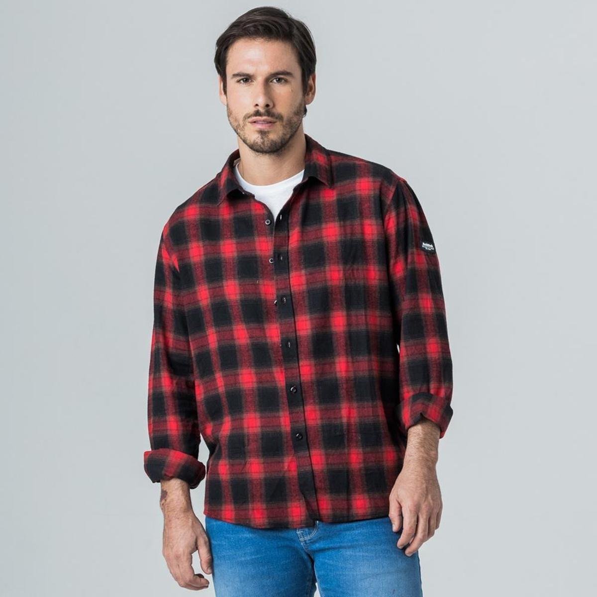 Camisa Masculina Xadrez Rock e Soda