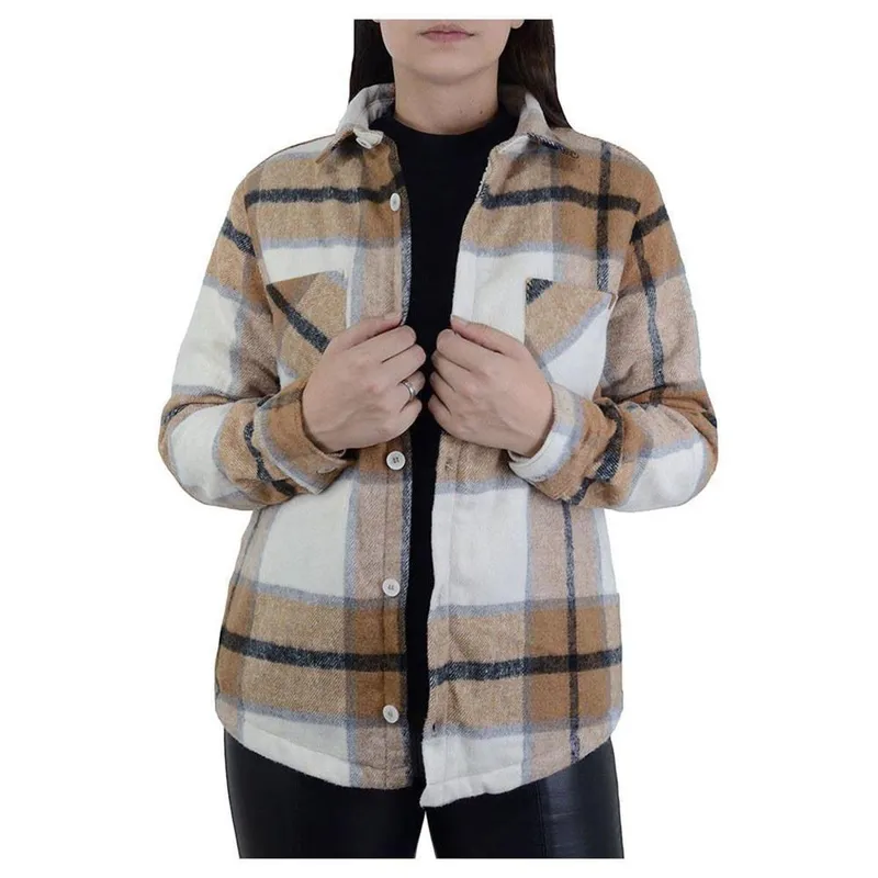 Camisa Feminina FreeSurf ML Soft Forrada Xadrez
