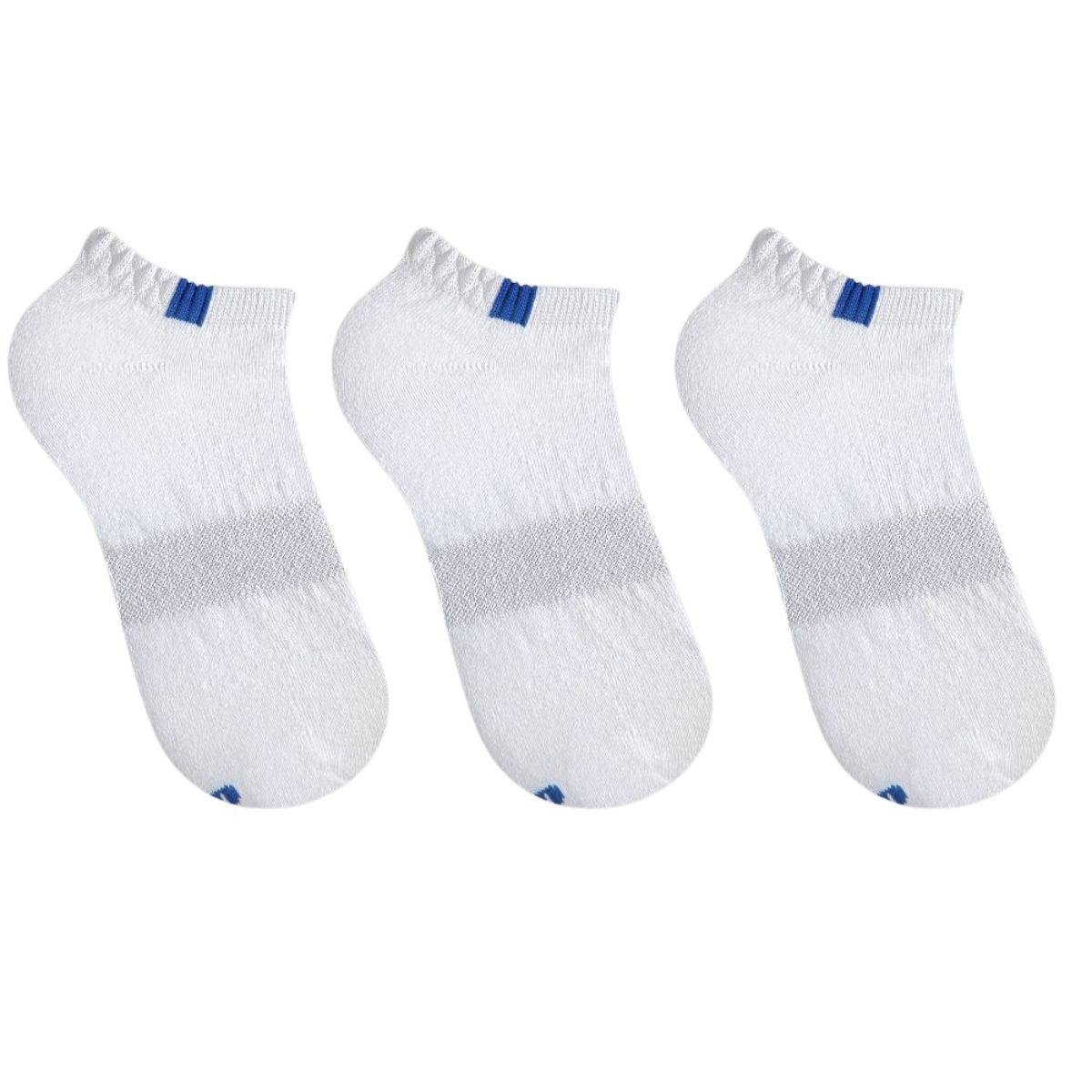 Kit 3 Pares de Meias Masculina Invisível Confort Branca