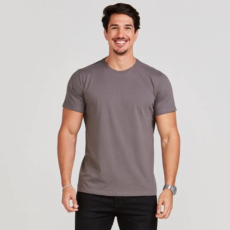 Camiseta Básica Masculina Algodão