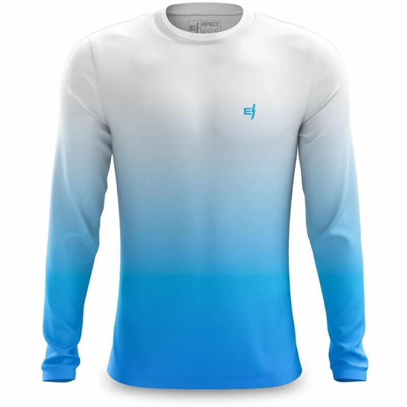 Camiseta Masculina Manga Longa Proteção UV Térmica Caminhada
