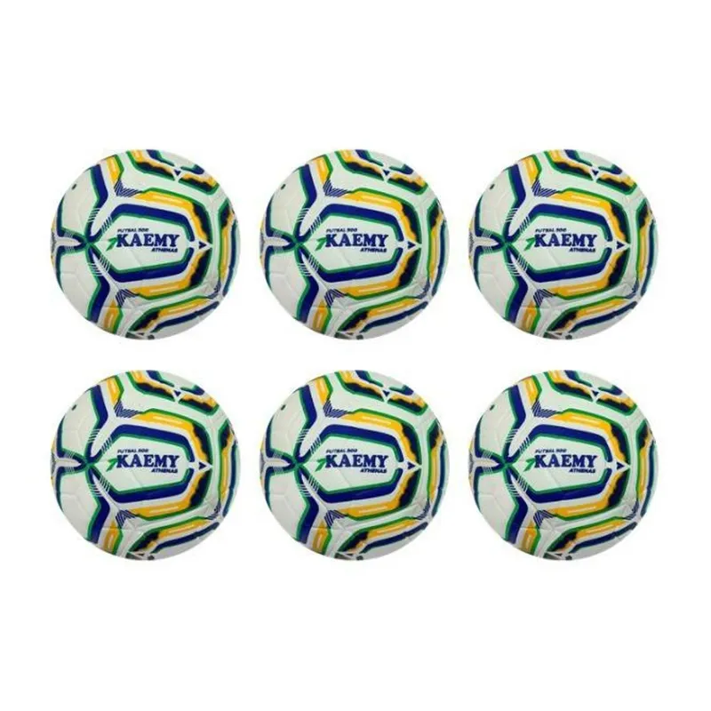 Kit Bola Futsal Atenas Termo Soldada 6 Unidades
