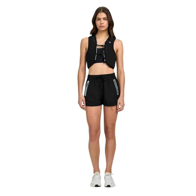 Shorts Feminino Curto Alto Giro Sport Way Of Life Preta Preto Gg