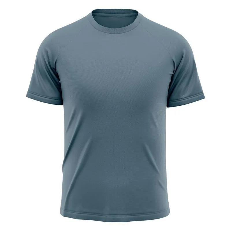 Camiseta Masculina Raglan Dry Proteção Solar UV Lisa Academia Ciclismo Esporte