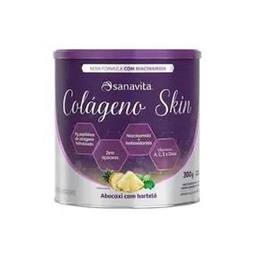 Colágeno Skin 300g - Abacaxi com Hortelã - Sanavita